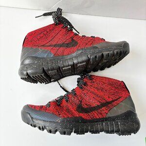 Nike Flyknit Trainer Chukka Trainer Sneakers Women's Size 6 805093-603‎ Red